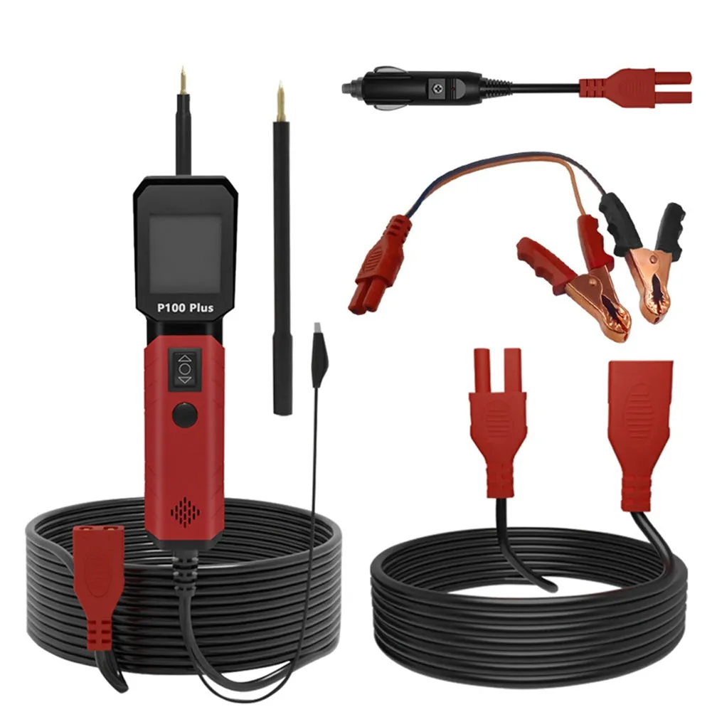 P100 PLUS Automotive Power Circuit Probe Tester 12V 24V Power