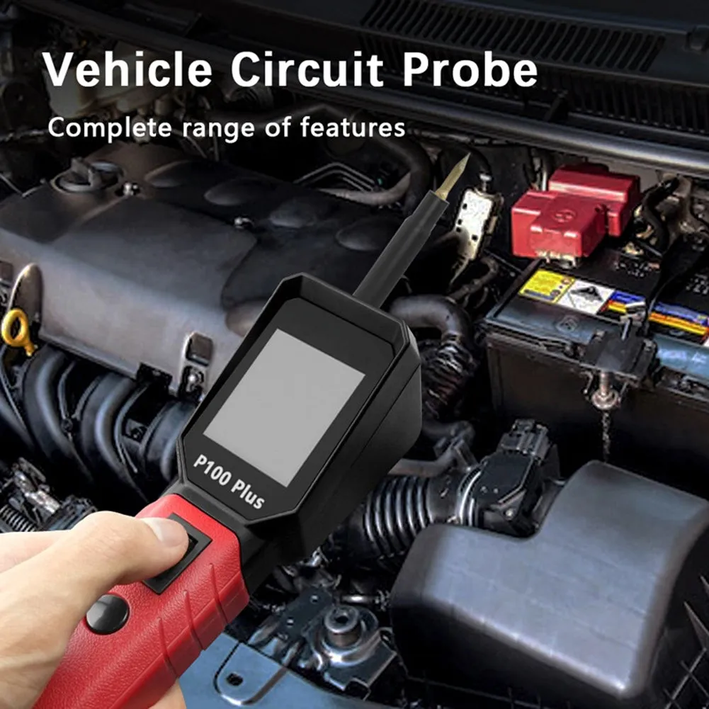P100 PLUS Automotive Power Circuit Probe Tester 12V 24V Power