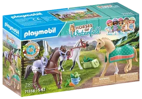 Playmobil Horses Of Waterfall Three Horses With Saddles #71356