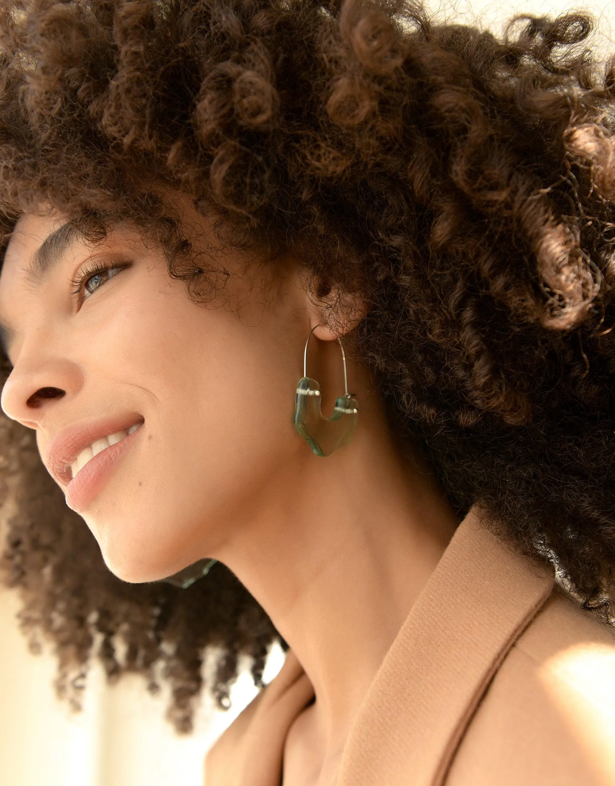 Polar Arch Hoop Earrings