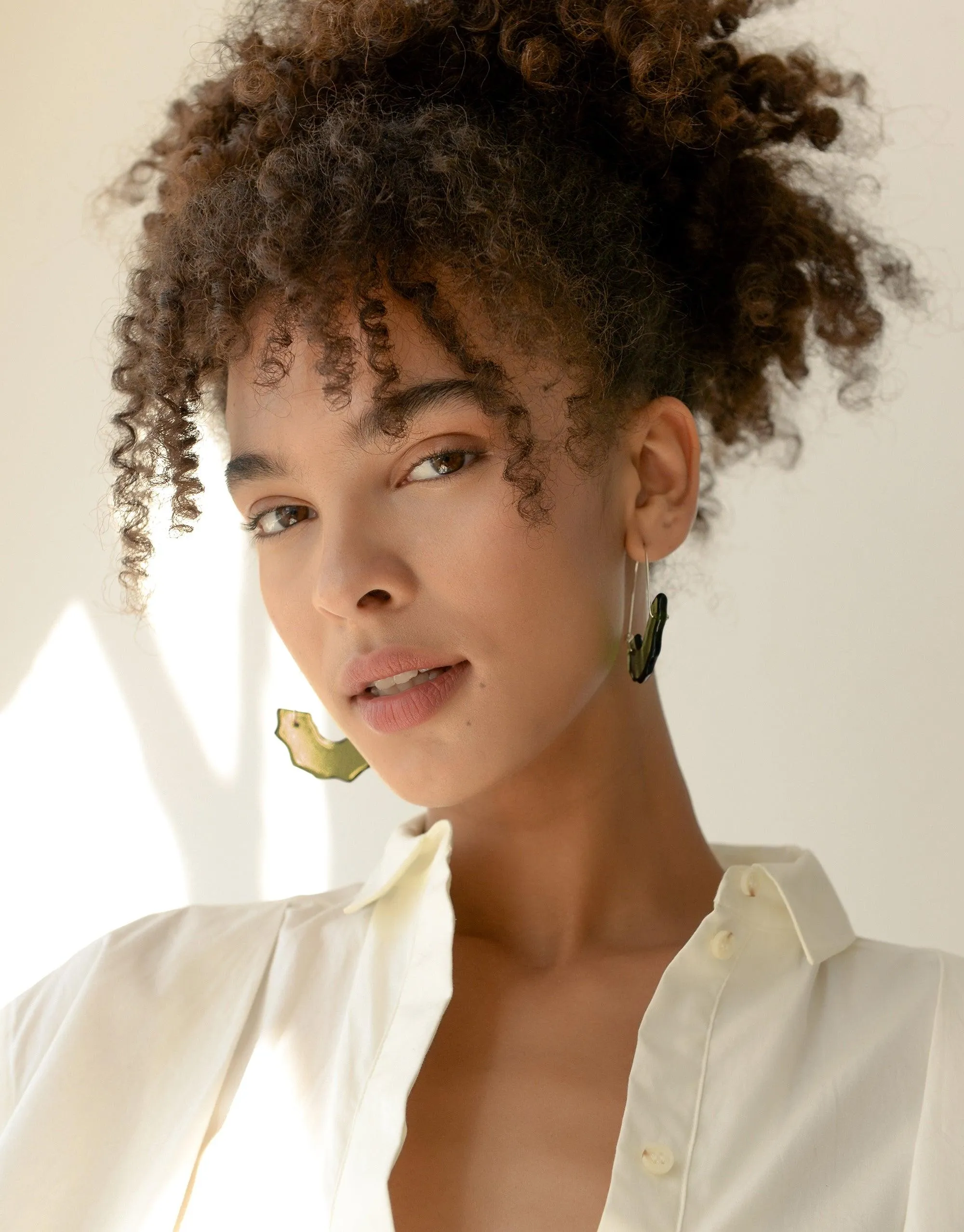 Polar Arch Hoop Earrings