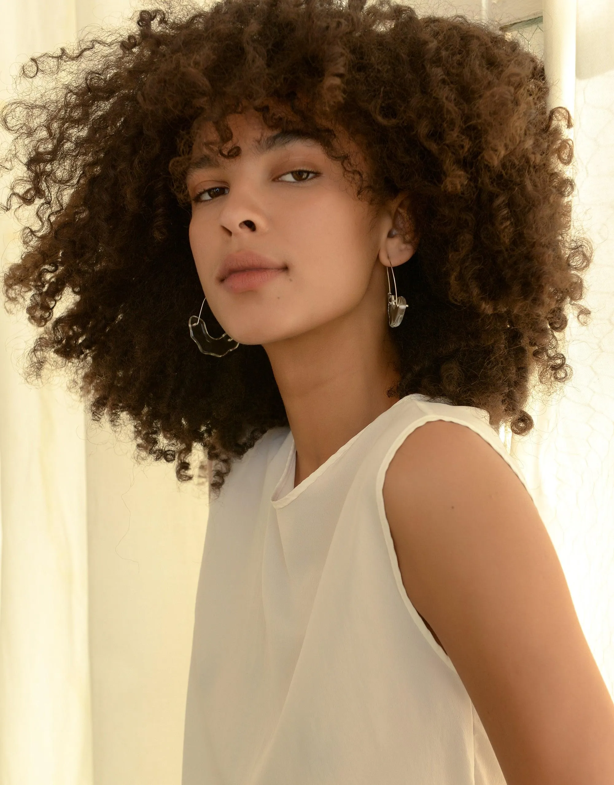 Polar Arch Hoop Earrings