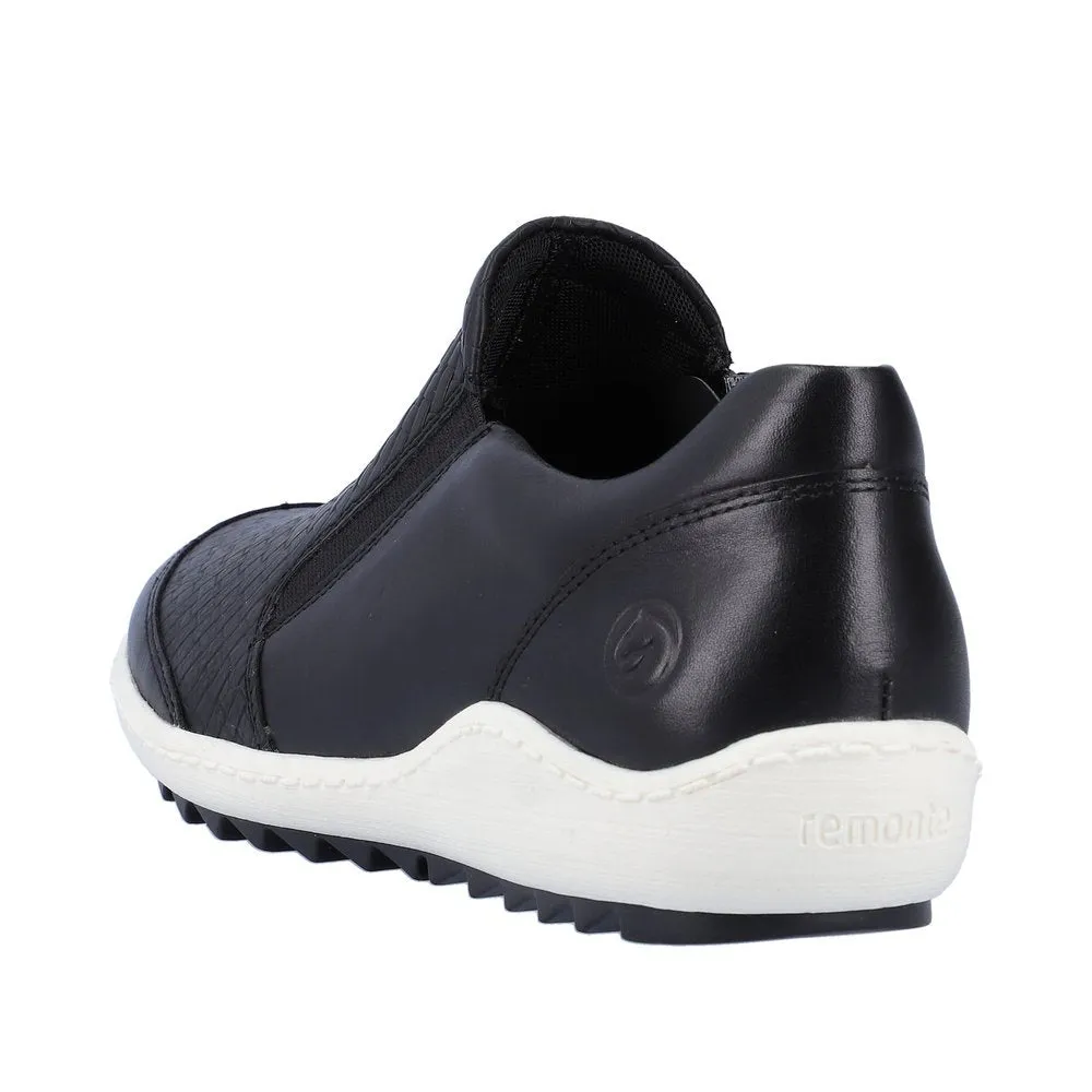 R1433-01 Black Side Zip