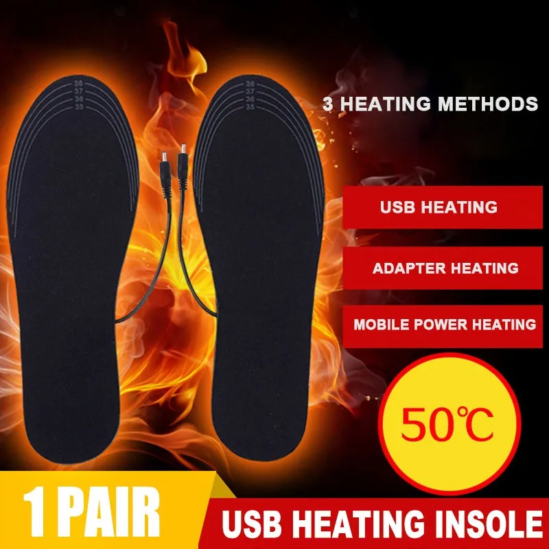 Rechargeable USB Heated Thermal Insoles