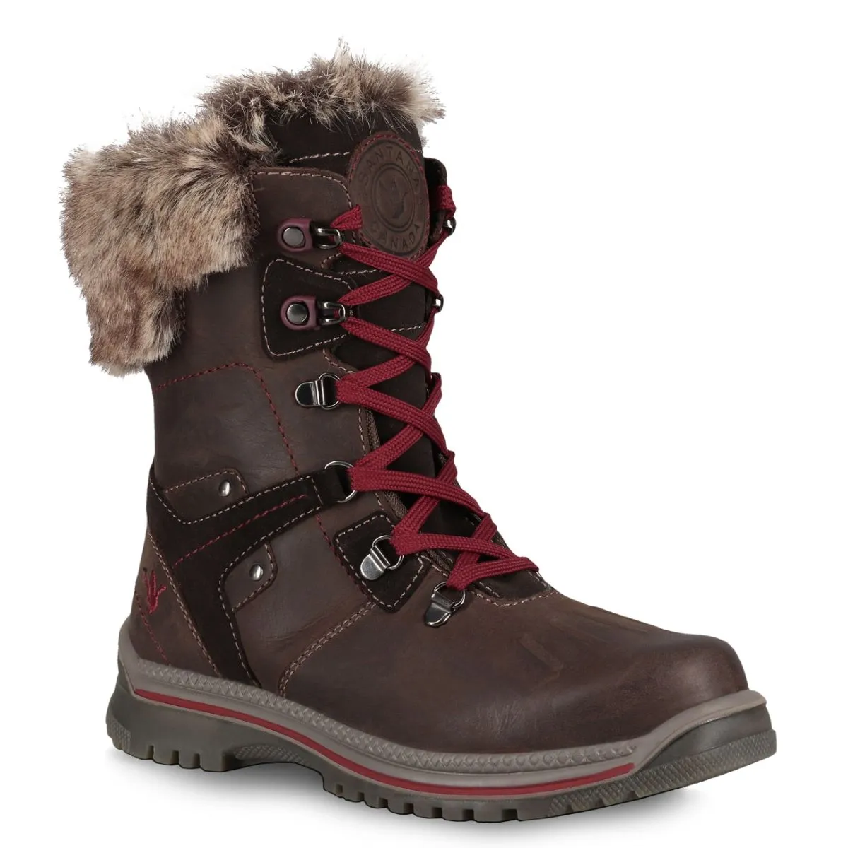 Santana Canada Women's  Milly in Brown/Burgundy