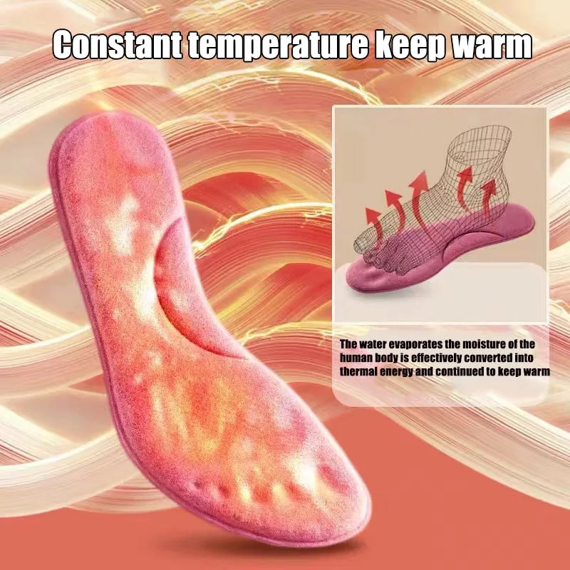 Self-heated Insoles Feet Massage Thermal Thicken Insole Memory Foam Shoe Pads Winter Warm Men Women Sports Shoes Pad Accessories
