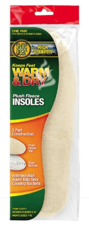 Shoe Gear - Warm and Dry Plush Fleece Insoles