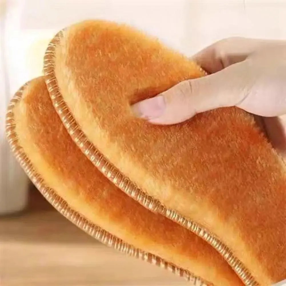 Shoe Insoles Faux Wool Soft Sweat-absorbing Women Men Keep Warm Thermal Insert Insoles.