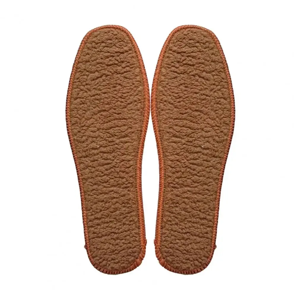 Shoe Insoles Faux Wool Soft Sweat-absorbing Women Men Keep Warm Thermal Insert Insoles.