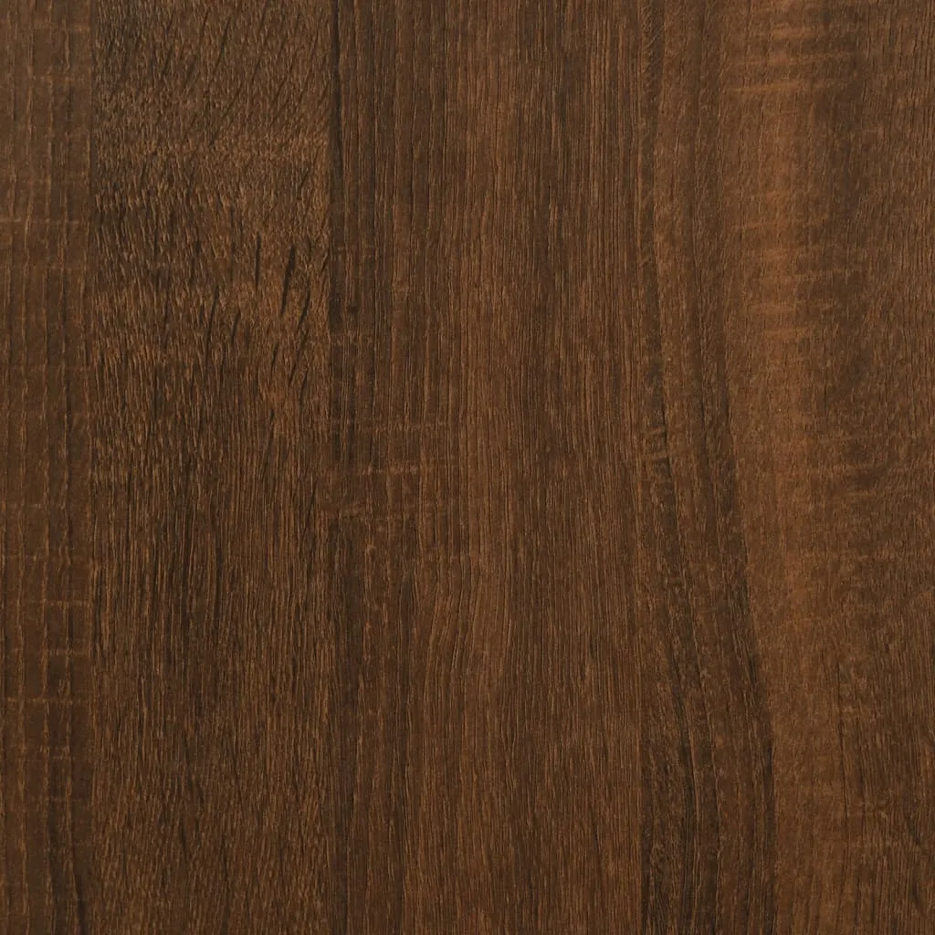 vidaXL Monitor Stand Brown Oak 100x24x13 cm Engineered Wood