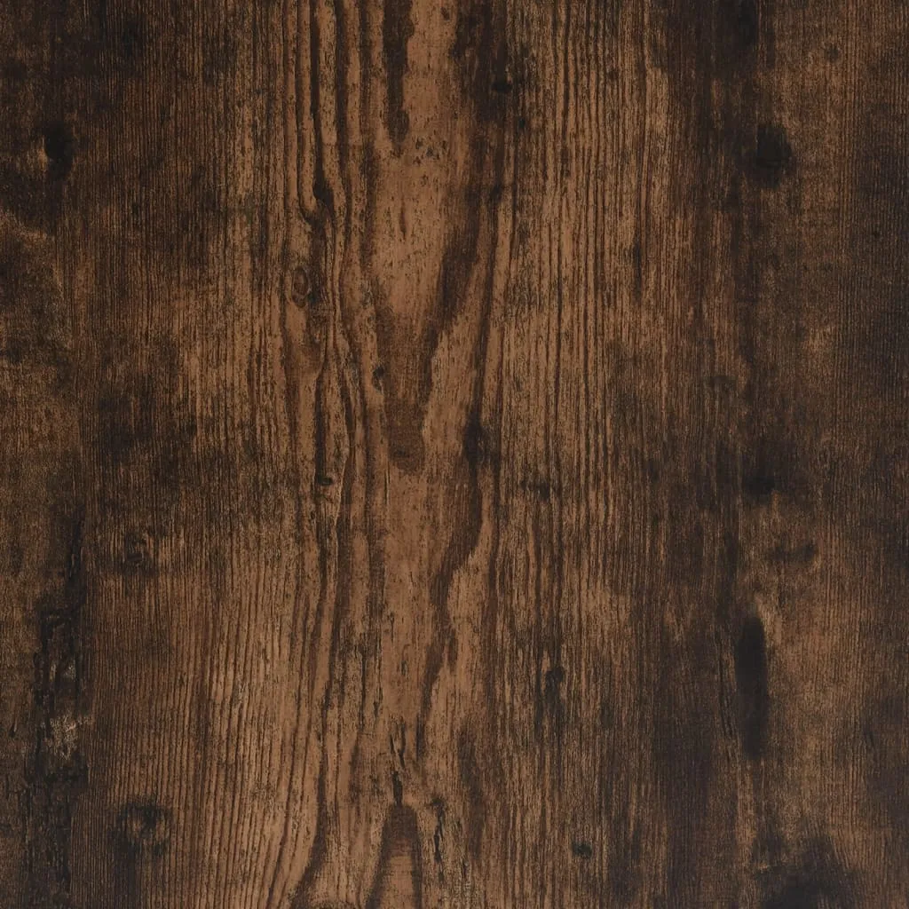 vidaXL Monitor Stand Smoked Oak 100x24x13 cm Engineered Wood