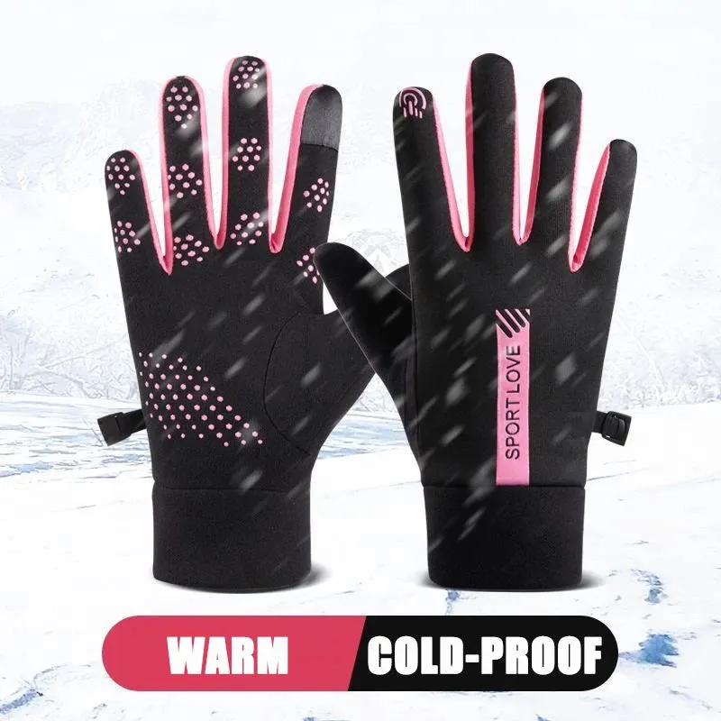 Women's lightweight Running Gloves - Warm, Waterproof, and Wind-Resistant Gloves for Autumn & Winter Outdoor Activities