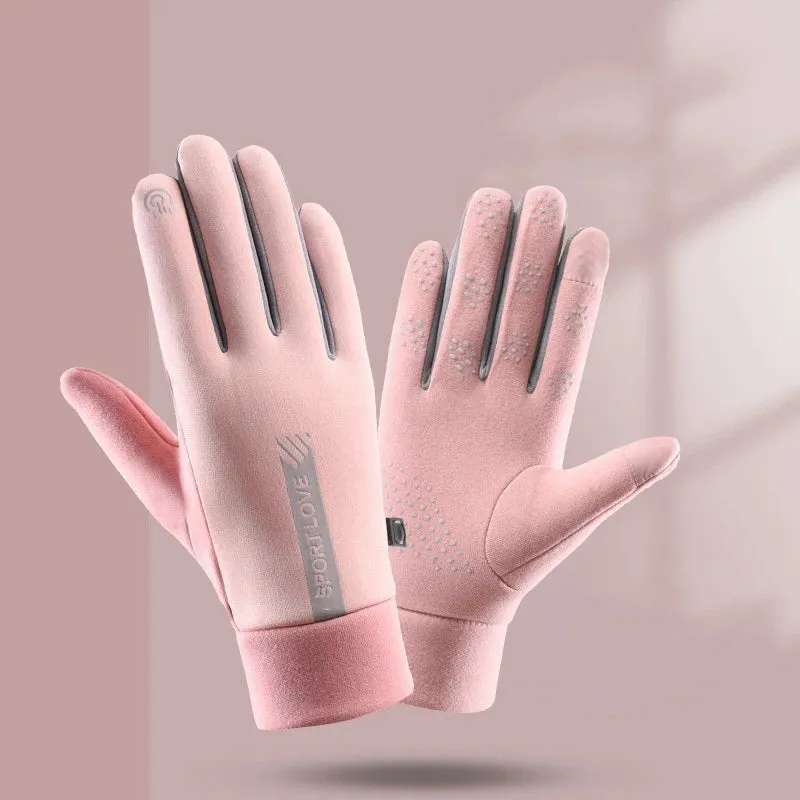 Women's lightweight Running Gloves - Warm, Waterproof, and Wind-Resistant Gloves for Autumn & Winter Outdoor Activities