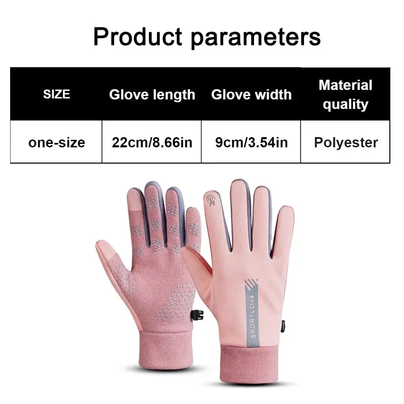 Women's lightweight Running Gloves - Warm, Waterproof, and Wind-Resistant Gloves for Autumn & Winter Outdoor Activities