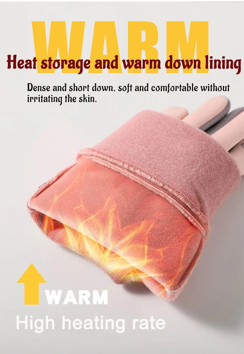 Women's lightweight Running Gloves - Warm, Waterproof, and Wind-Resistant Gloves for Autumn & Winter Outdoor Activities