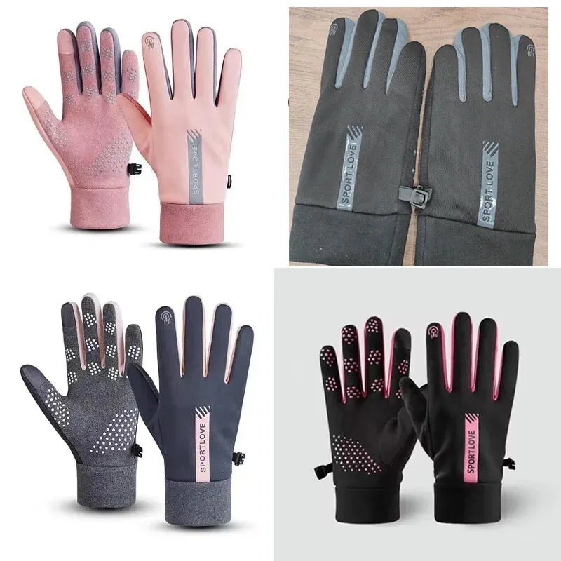 Women's lightweight Running Gloves - Warm, Waterproof, and Wind-Resistant Gloves for Autumn & Winter Outdoor Activities