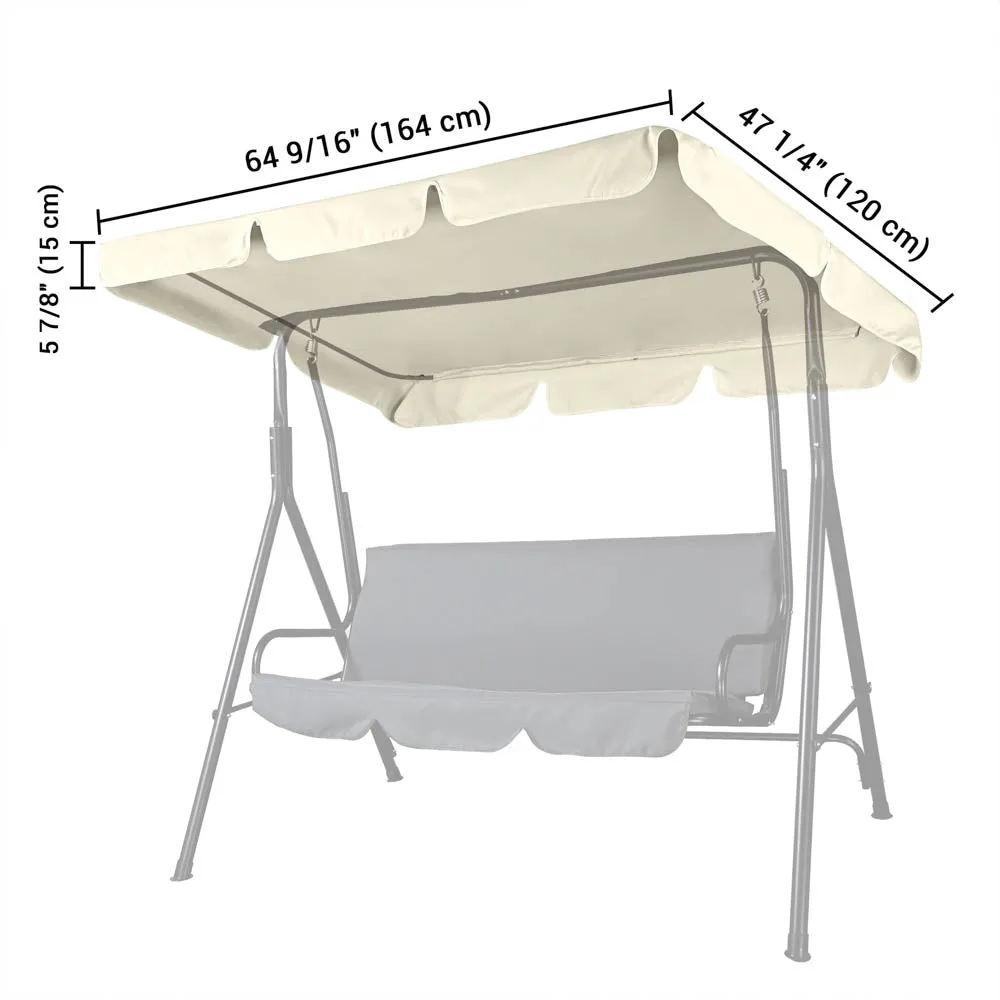 Yescom Patio Porch Replacement Swing Canopy 64"x47"